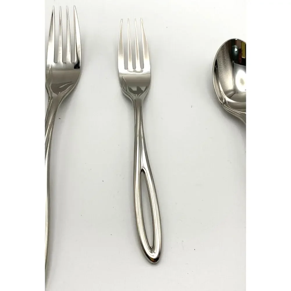 Yamazaki L'Fleur 5 Pc Place Setting Stainless Glossy Japan Flatware Replacement